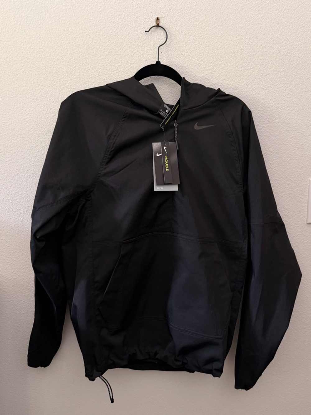 Nike Black Hooded Windbreaker Jacket